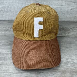 Mac Miller Faces Corduroy Cap Men Two-Tone Brown Cotton Adjustable Strapback Hat